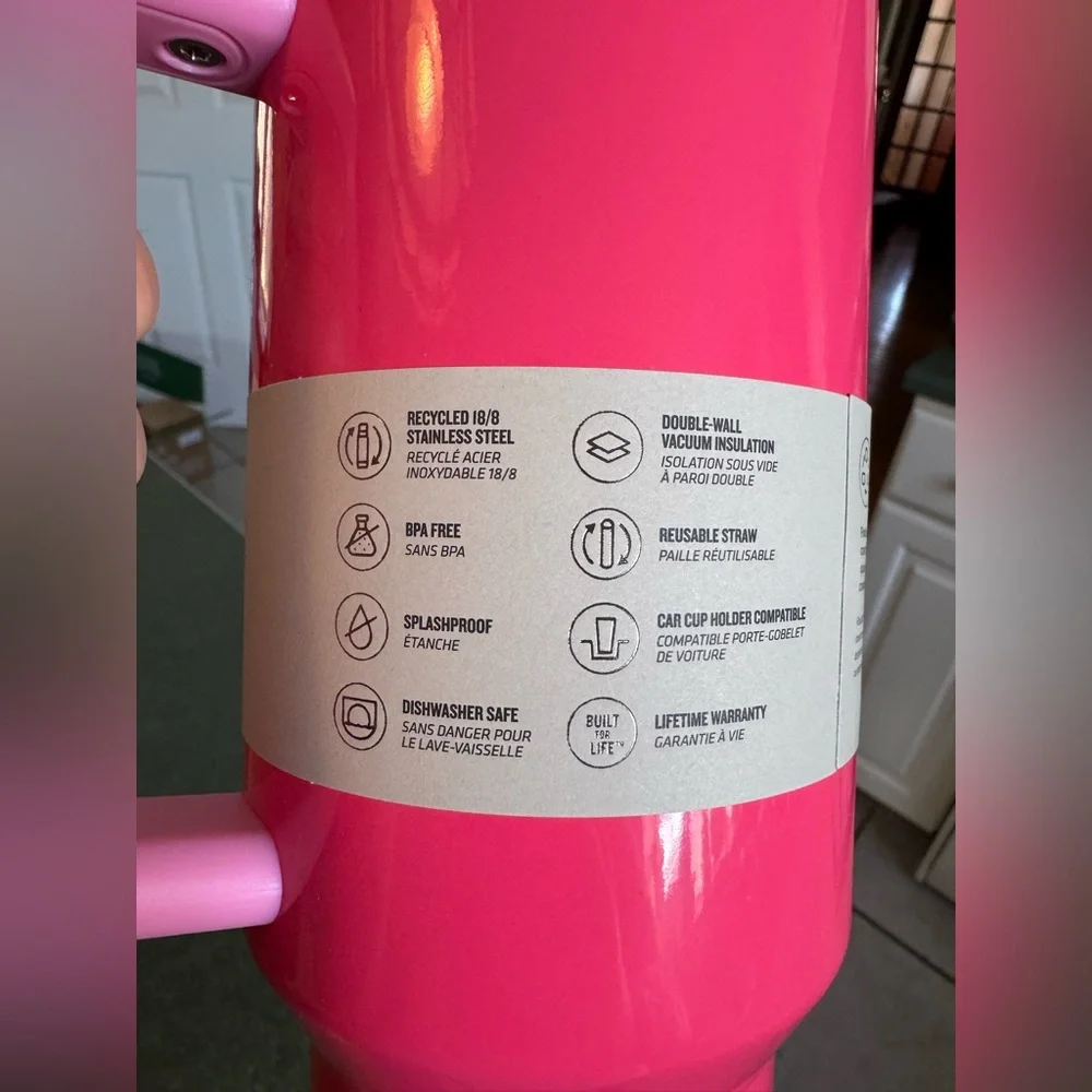 Stanley Quencher Tumbler 40oz Pink Parade Limited 2024 Release - Picture 3 of 7
